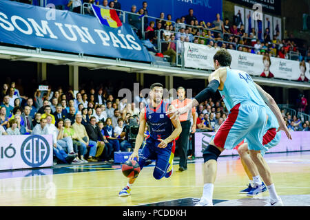 Andorra la Vella, Andorra. 20 de enero de 2018. Liga ACB Endesa. En el partido entre Morabanc Andorra BC vs FC Barcellona Lassa de la Liga ACB Endesa Foto Stock