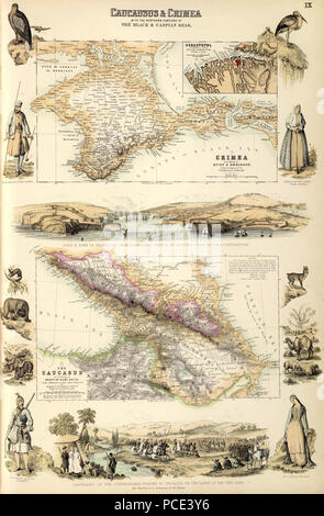 10 Fullarton, A. &AMP; Co. Caucausus &AMP; la Crimea. 1872 (A) Foto Stock