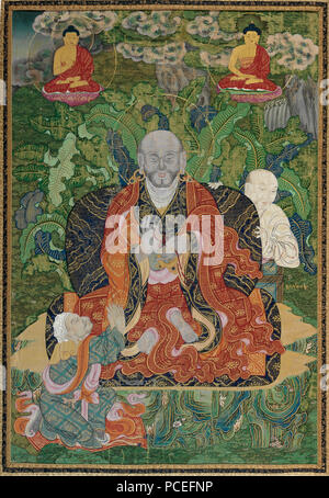 55 Arhat, tempera su tela, sino-tibetani nel Periodo Qianlong. PROBABILE 1794, Sotheby's Foto Stock