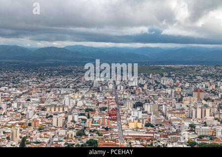 Vista aerea della città di Salta - Salta Argentina Foto Stock