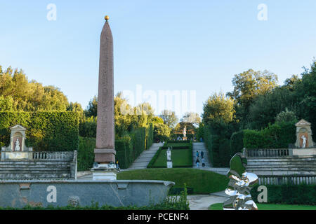 Firenze, Italia - 13 Ottobre 2017: il Giardino di Boboli Foto Stock