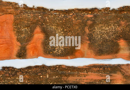 Arenaria erosa in Fremont River Canyon, il Parco nazionale di Capitol Reef, Utah, Stati Uniti d'America Foto Stock