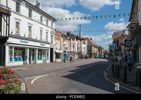 West Street, Farnham, Surrey, Regno Unito Foto Stock