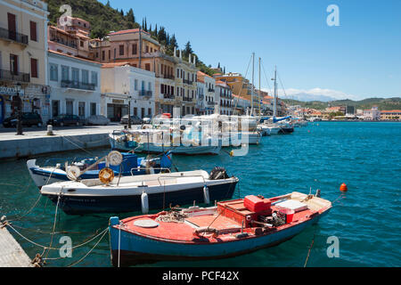 Porto, GHITHIO, Mani Laconia, Peloponneso, Grecia, Porto Foto Stock