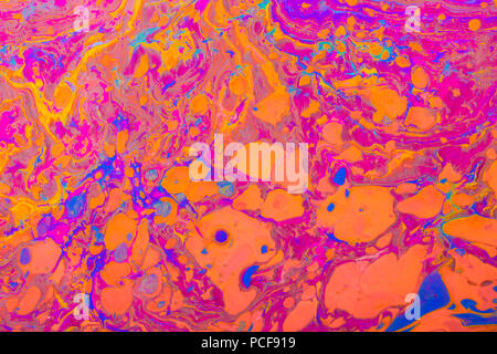 Marmorizzazione tradizionale artwork pattern come colorato sfondo astratto Foto Stock
