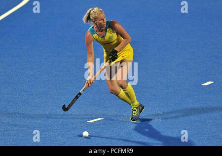 Stratford, Londra, Regno Unito. 1 agosto 2018. Jodie Kenny (AUS). Australia V Argentina. Match 30. Quarti. Womens Hockey World Cup 2018. Lee Valley hockey center. Queen Elizabeth Olympic Park. Stratford. Londra. Regno Unito. 01/08/2018. Credito: Sport In immagini/Alamy Live News Foto Stock