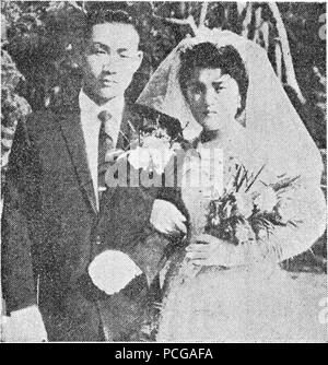 130 Chun Doo-hwan e Lee Sun-ja nel 1958, lo stadio di Daegu Foto Stock