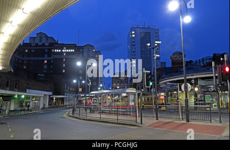 Stazione ferroviaria, il centro cittadino di Leeds, West Yorkshire, Inghilterra, LS1, Regno Unito Foto Stock