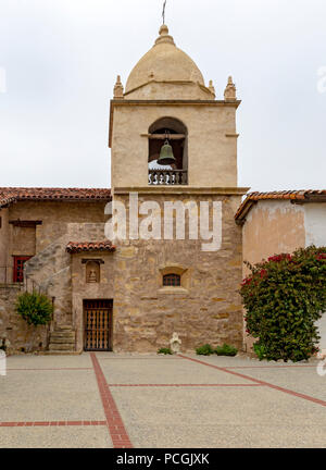 Carmel Mission Basilica, Carmelo dal mare, California, Stati Uniti d'America, Lunedì 04 Giugno, 2018. Foto Stock