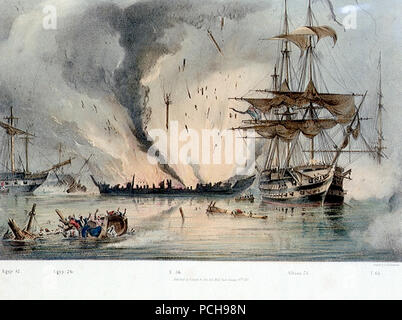 Albion alla battaglia di Navarino. Foto Stock