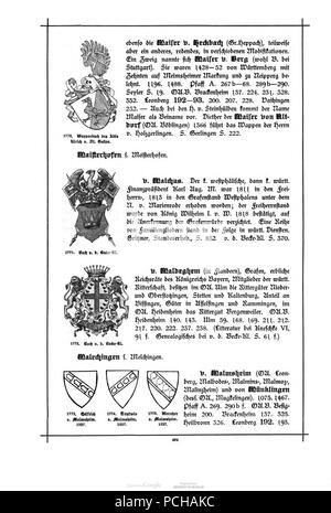 Alberti Wuerttembergisches Adels- und Wappenbuch 0484. Foto Stock