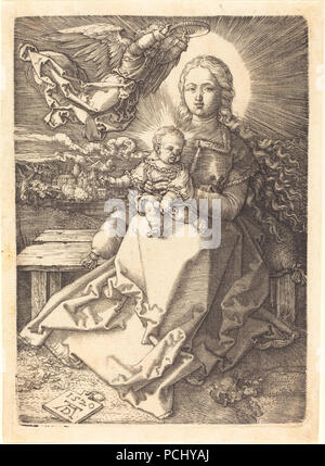 Albrecht Dürer - La Vergine e il Bambino incoronata da un angelo ( 1943.3.3546). Foto Stock