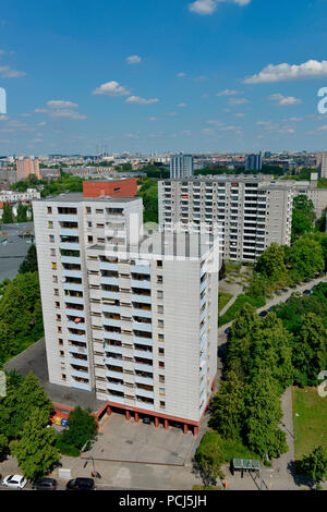 Wohnhaus, Lindenstrasse, Kreuzberg di Berlino, Deutschland Foto Stock