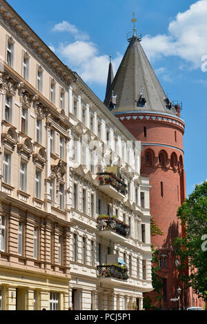 Altbauten, Fidicinstrasse, Kreuzberg di Berlino, Deutschland Foto Stock