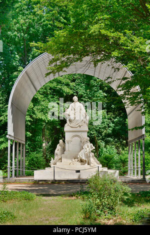 Wagnerdenkmal, Grosser Tiergarten, il Tiergarten, nel quartiere Mitte di Berlino, Deutschland, Wagner-Denkmal Foto Stock