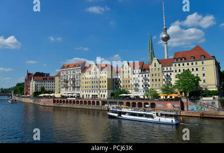 Nikolaiviertel, Mitte di Berlino, Deutschland Foto Stock