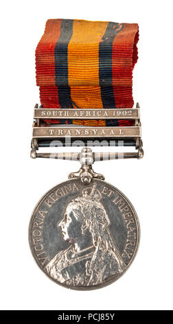 "Vittoriano" Transvaal in Sud Africa 1902 medaglia Foto Stock