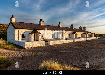 Ynys Llanddwyn ,cottage pilota. Foto Stock