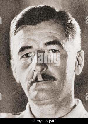 William Cuthbert Faulkner, 1897 - 1962. Lo scrittore americano e vincitore del Premio Nobel per la Letteratura, 1949. Dopo una stampa contemporanea. Foto Stock