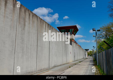 Mauer, Justizvollzugsanstalt, Seidelstrasse, Tegel, Reinickendorf, Berlino, Deutschland Foto Stock