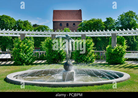 Brunnen, Zeltinger Platz, Frohnau, Reinickendorf, Berlino, Deutschland Foto Stock