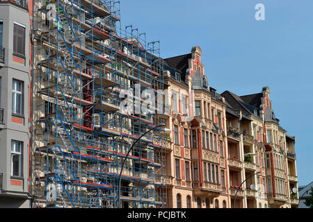 Renovierung, Altbau, Hauptstrasse, Schoeneberg, Berlino, Deutschland Foto Stock