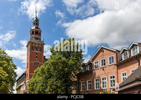 Leer città in ostfriesland Germania Foto Stock