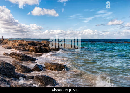 Coste rocciose, Cape Leeuwin, South Western Australia, Australia Foto Stock