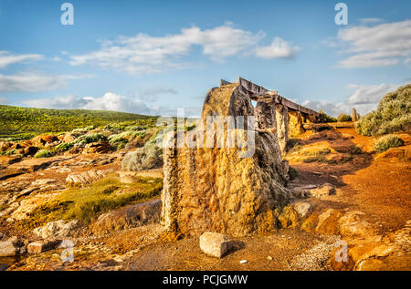 Storica ruota di acqua, Cape Leeuwin, South Western Australia, Australia Foto Stock