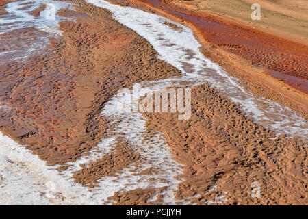 Paria River con ghiaccio, Escalante Scalone monumento nazionale, Arizona USA Foto Stock