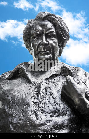 Montreal, Canada - Giugno 2018. Monumento statua di Felix Leclerc de La Fontaine park, Montreal, Canada. Solo uso editoriale. Foto Stock