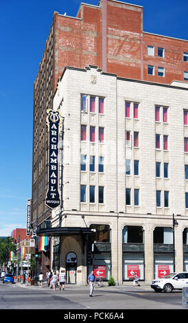 Il leggendario music shop Archambault a Montreal Foto Stock