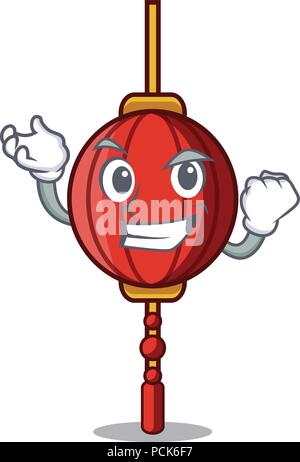 Successo lanterna cinese personaggio cartoon Illustrazione Vettoriale