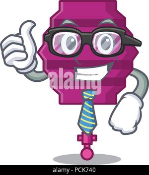 Imprenditore lanterna di carta personaggio cartoon Illustrazione Vettoriale