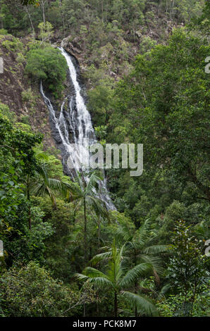 Cascata immergendosi nella savana Australiana Foto Stock