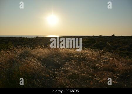 Tramonto in Bozcaada Foto Stock