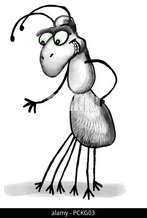 Lavoratore illustrazione ant Foto Stock