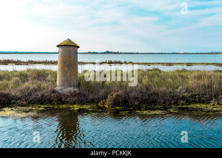 L'Italia, Cervia. Questa città è famosa per il suo sale. Saltern risalgono a tempi antichi. Foto Stock