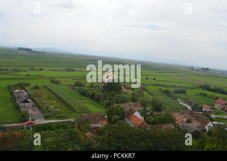 Villaggio Feldioara, Transilvania Foto Stock