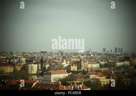 Panorama di Praga Foto Stock