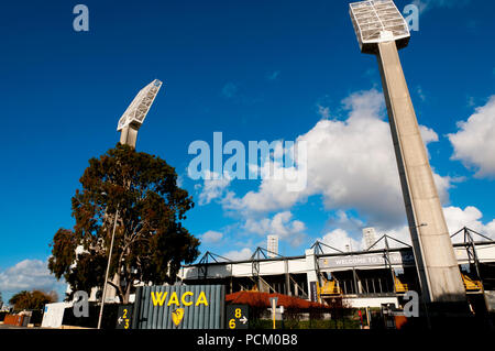 PERTH, Australia - 13 Luglio 2018: WACA (Western Australian Cricket Association) è Perth del vecchio stadio sportivo Foto Stock