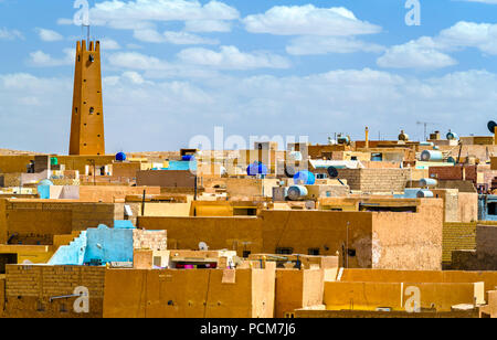 El Atteuf, una vecchia città nella Valle di Mzab in Algeria Foto Stock