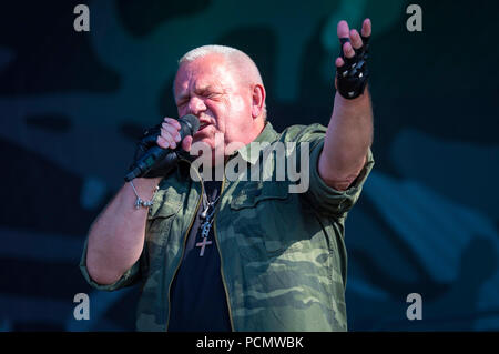 Udo Dirkschneider alla XXIX edizione del Wacken Open Air Festival - W: O: UN 2018. Wacken, 02.08.2018 | Utilizzo di tutto il mondo Foto Stock