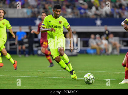 Jul 31, 2018: FC BARCELONA D Marlon Santos #5 durante un gioco di MLS tra AS Roma e FC Barcelona di AT&T Stadium di Arlington, TX come Roma ha sconfitto il FC Barcelona 4-2 Albert Pena/CSM Foto Stock