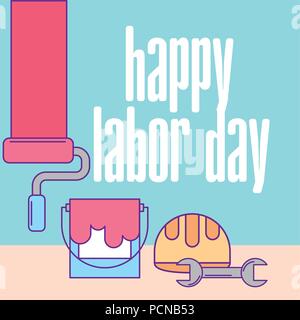 American Labor Day Illustrazione Vettoriale