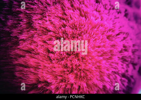 Colore rosa lana dettaglio texture macro zoom Foto Stock