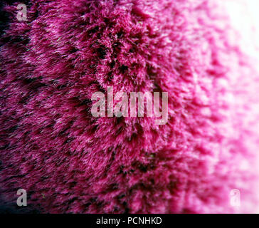 Colore rosa lana dettaglio texture macro zoom Foto Stock