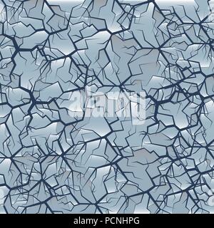 Ghiaccio frantumato sfondo. Inverno sfondo congelato, illustrazione vettoriale Illustrazione Vettoriale