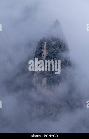 Oberreintaldom, Oberreintal, montagne del Wetterstein, Alta Baviera, Baviera, Germania Foto Stock