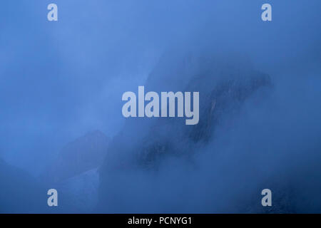 Oberreintaldom, Oberreintal, montagne del Wetterstein, Alta Baviera, Baviera, Germania Foto Stock